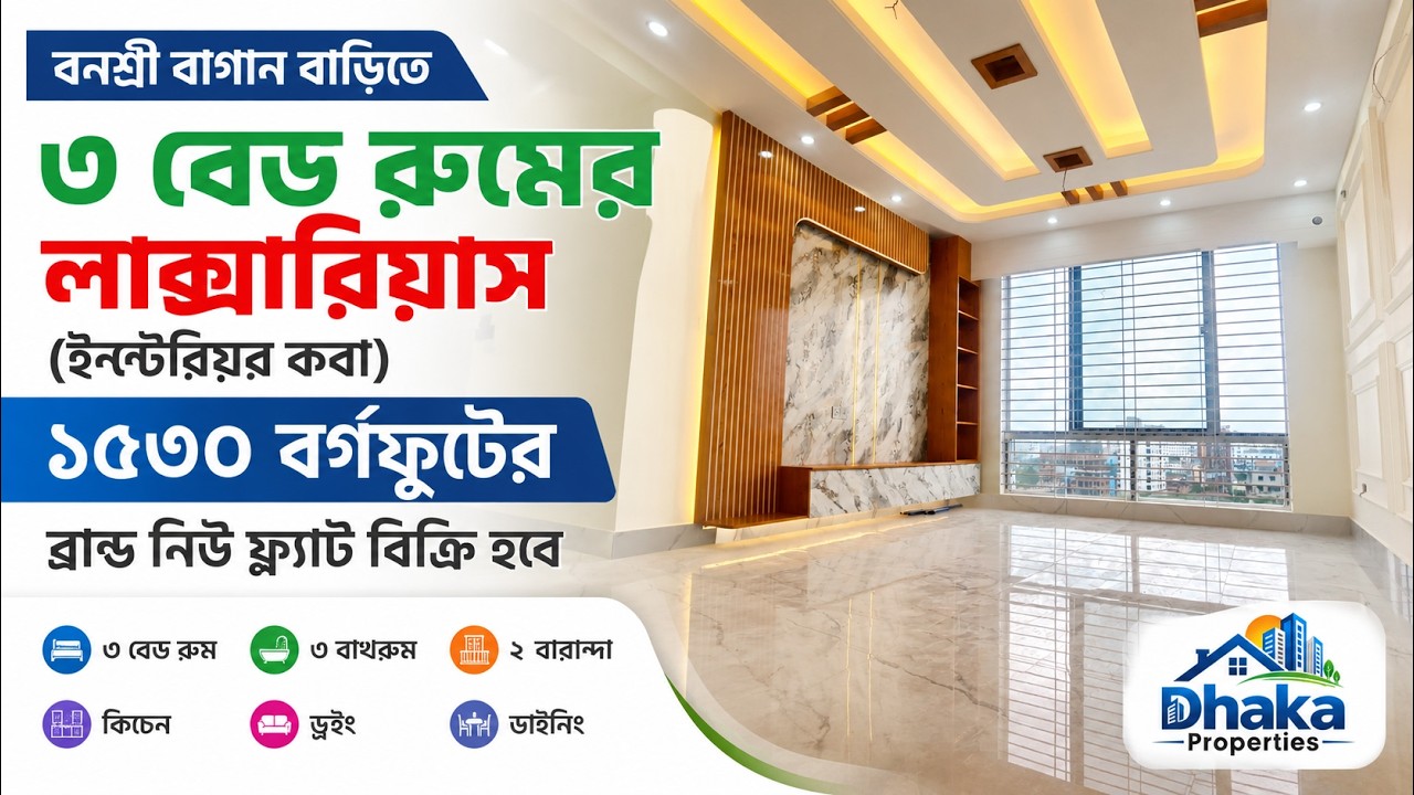 Furnished 3bdrm Apartment in Dhaka, Banasree for sale