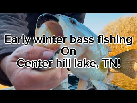 winter bass fishing on CENTER HILL LAKE, TN!
