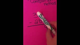 2.NBT.7 second video subtraction using the comparison method