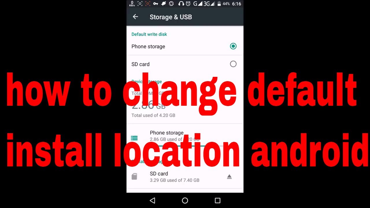 what is default install location