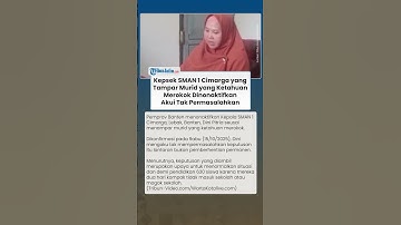 Kepsek SMAN 1 Cimarga Dinonaktifkan Pemprov Banten seusai Tampar Murid yang Ketahuan Merokok