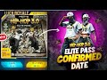 New Elite Pass 3.0, Elite Pass Return |hip hop Bundle |free fire new event |ff new eventwhite