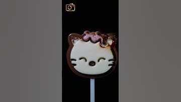 Hello Kitty Lollipop melting ASMR Close Up #shorts  #satisfying #closeup #macro #asmr