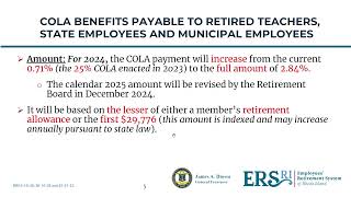ERSRI Virtual Town Hall Regarding Pension Changes (September 3, 2024)