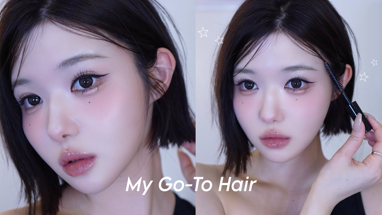 ボブの毎日ヘアセット🧴🎶 |my go-to hair everyday