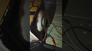 diy speaker sound test! #bass #soundtest #fyp #diy  #excursion #subwoofer