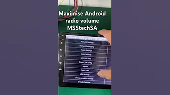 How to increase volume to maximum on Android radio
