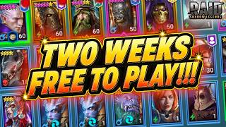 Great Arbiter Progress!!! 2 Weeks Free to Play in Raid: Shadow Legends