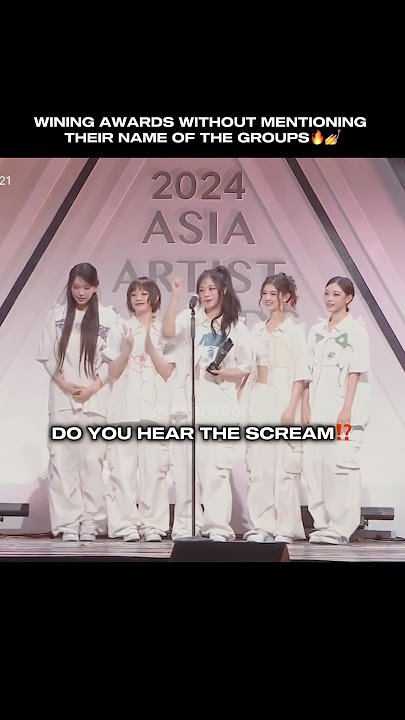 NewJeans Wining Awards At 2024 Asia Artist Awards Without Mentioning Their Group Names #newjeans