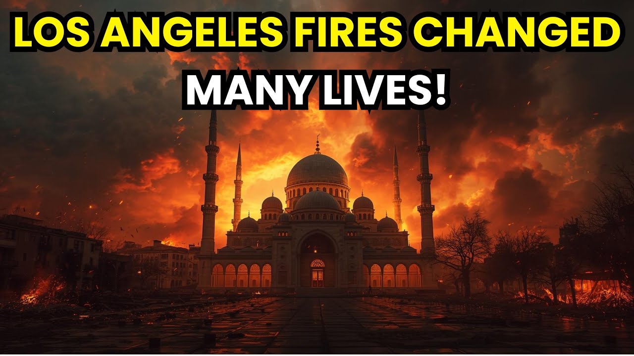 White Mosque Miraculously Saved from Los Angeles Fire