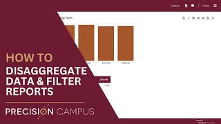 Disaggregate and Filter Data in Precision Campus Reports Wealth