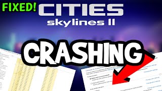 How To Fix City Skylines 2 Crashing! (100% FIX)