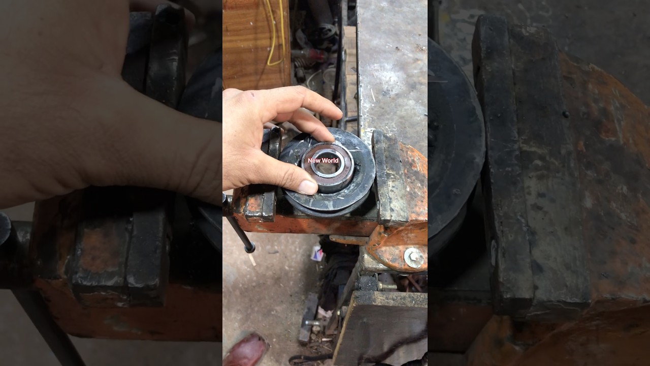 amazing idea for  pulley bearing welding good work at home
