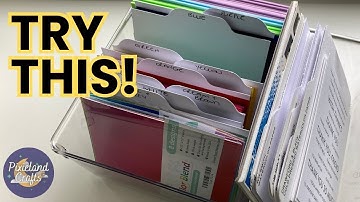 Organizing Scrap Cardstock Revised - Quick Tip