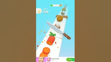 Perfect Slices! Very satisfying and relaxing ASMR slicing game #shorts #