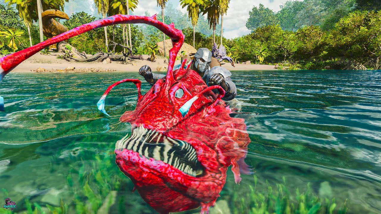 ARK: Survival Ascended - Hunting For Anglerfish - YouTube