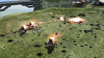 Cybran vs UEF - AI vs AI - 4K Quality - Supreme Commander 2