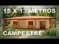 Casa Campestre De 15 x 13 Metros | GERARDO MARVEZ ARQUITECTURA