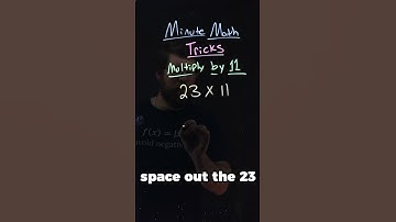 Multiply any 2-digit number by 11 in your Head | 23x11 | Minute Math Tricks Part 137 #shorts