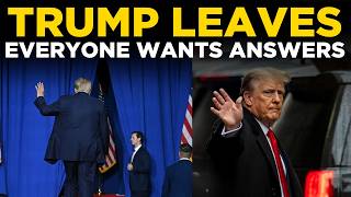 Trump Live: Sudden Trump Exit Sparks Questions | What Happened | Trump News Live | Trump Walks Out