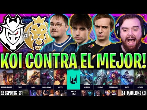 IBAI CASTEA A KOI CONTRA EL MEJOR G2! - G2 vs MAD KOI LEC INVIERNO 2024 ESPAÑOL LVP