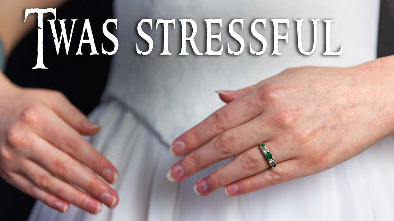 I Made My WEDDING DRESS in ONE WEEK! *p.s it's haunted*