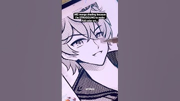 Digital MANGA screentone practice on Procreate iPad 🖤 brushpack in Kofi 🖋️ #ipad #shorts