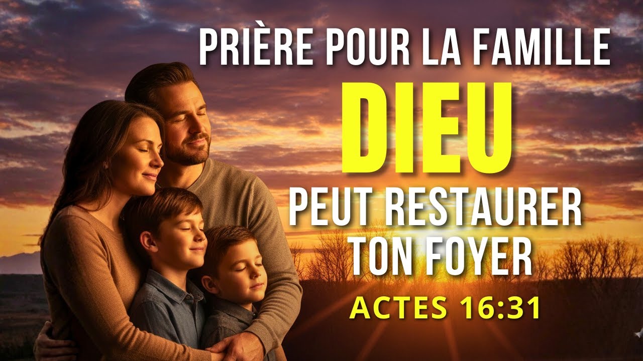 PRIÈRE DE LA FAMILLE POUR LA PAIX ET LA RESTAURATION - DIEU PEUT RESTAURER TON FOYER