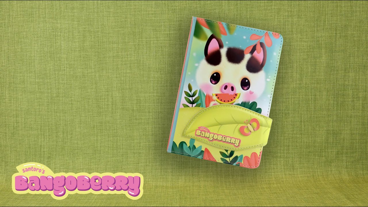1175BB02 Bangoberry Luxe Journal Piggy Pig