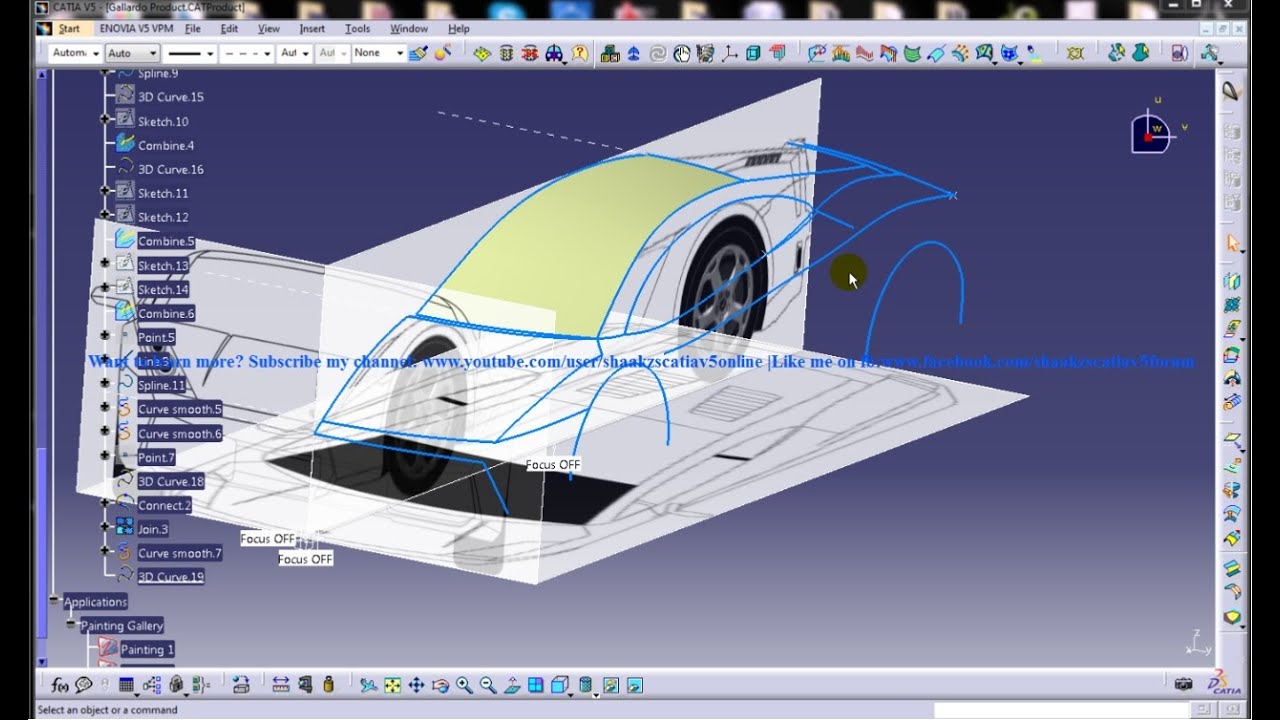 Catia V5 Powerful Tricks Collection #114|Shape Design 