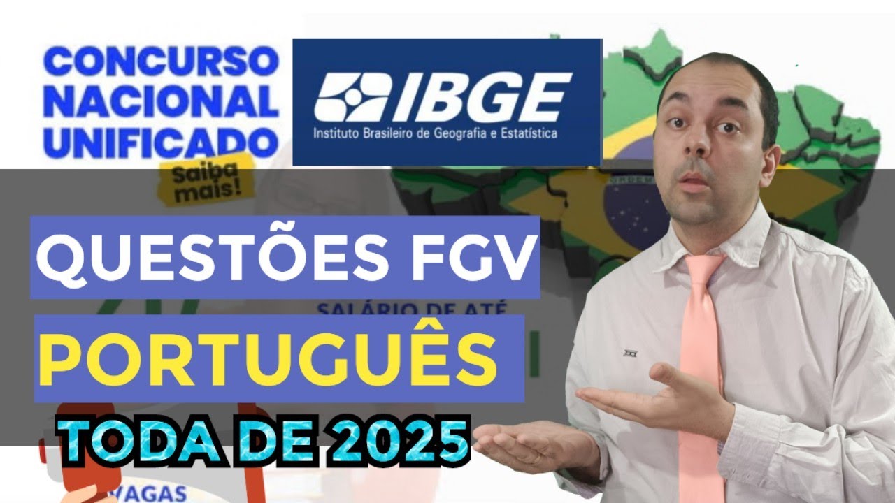🧠 A FGV Adora Esse Tipo de Questão! Será que você passa? IBGE e CNU 2025 - PORTUGUÊS FGV