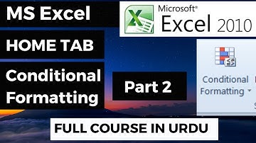 Conditional Formatting in Styles Group | Top/Bottom Rules | MS Excel 2010 | Zabi tech
