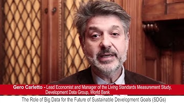 Gero Carletto - The role of big data for the future of Sustainable development goals (SDGs)
