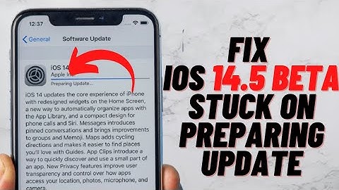 How To Fix iOS 14.5 Beta Update Stuck On Preparing Update !! iOS 14.5 Beta 2 Stuck On Preparing
