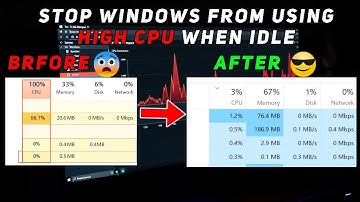 Fix High CPU Usage When Idle - Windows 11 & 10 Tutorial