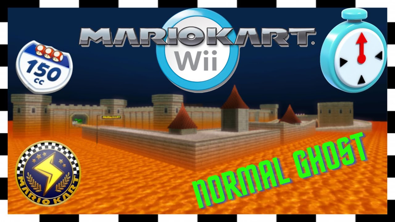 [Mario Kart Wii] (Easy Nintendo Staff Ghost) Lightning Cup | N64 Bowser's Castle