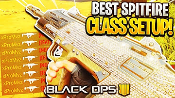 (BO4) BEST SPITFIRE SMG CLASS SETUP! (BLACK OPS 4)