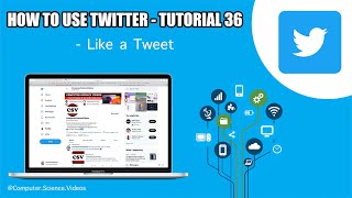 How to USE Twitter on a Computer - Like a Tweet | Tutorial 36