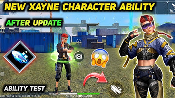 New Xayne Character Ability After Update | Free Fire Xayne Character Skill Changed Test & Gameplay.