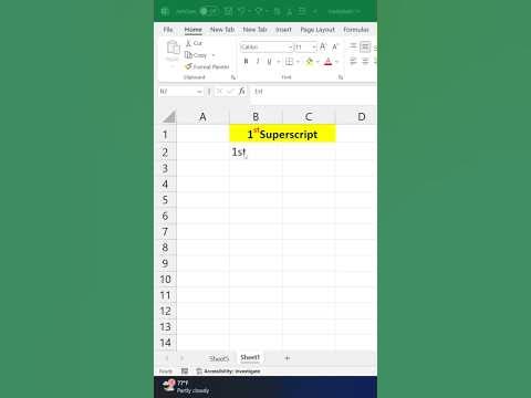 How to write superscript in Microsoft excel | add superscript in excel ...