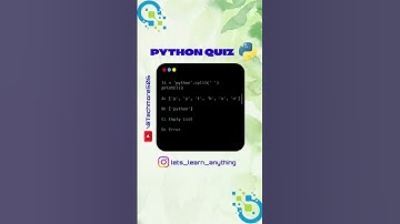 python Quiz | Day-2 | what is the output of the following code? #python #python3