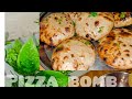 “Pizza Cheese Bomb Recipe | Kurkuri Bahar, Melting Cheese Andar | Viral Street-Style घर पर बनाएं!”