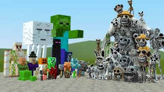 ALL MINECRAFT MOBS VS ALL ZOONOMALY MONSTERS In Garry's Mod!