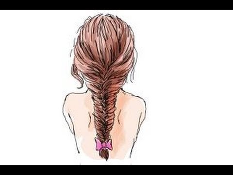 How To Draw A Fishtail Braid