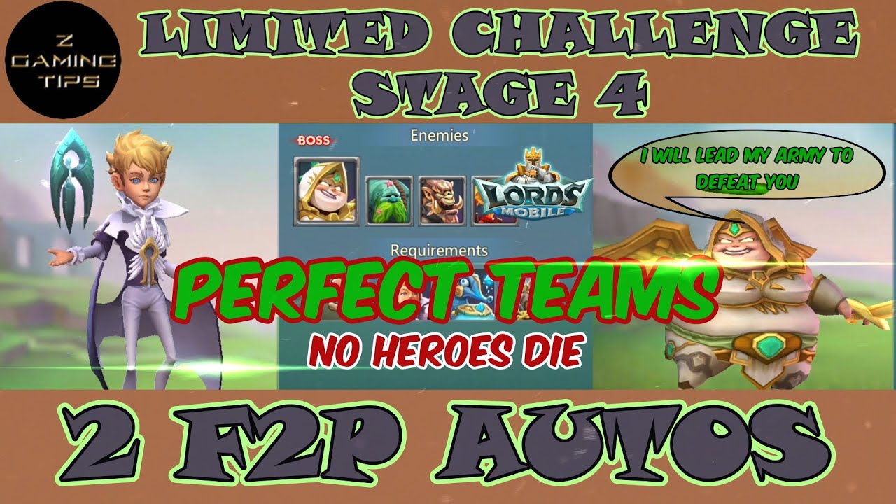 Dark Follower Limited Challenge Stage 4 - Darkness Calls (2 Perfect Teams) | Lords Mobile