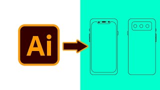 How to design simple smart phone illustration using Adobe Illustrator cc 2021
