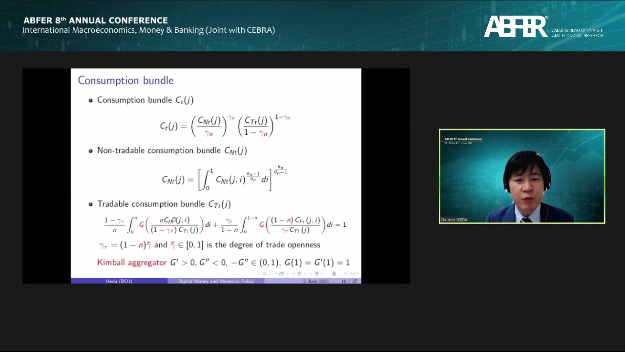 ABFER 8th Annual Conference: International Macroeconomics Money & Banking (CEBRA) Paper 1
