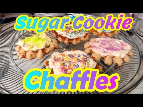 sugar-cookie-chaffles-with-cream-cheese-butter-cream-frosting