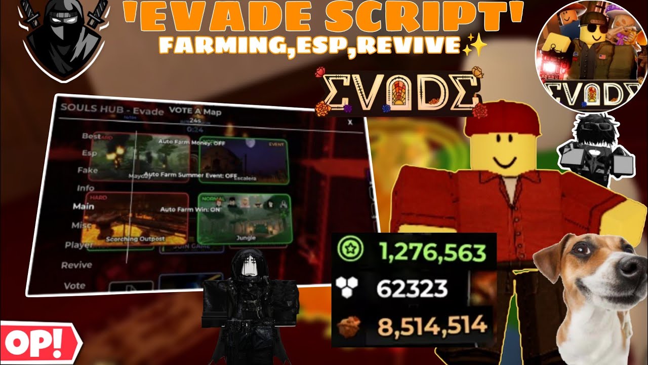🎃Evade Script OP Farm Wins/Etc. Revive,Esp🤩,Super Speed & More Features✨ | Script in description 😎