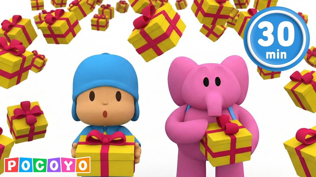 Pocoyo 🇦🇪 - القناة الرسمية -بوكويو وهدية خاصة! شاركها مع الأصدقاء🎁 [30 دقيقة] رسوم متحركة للأطفال